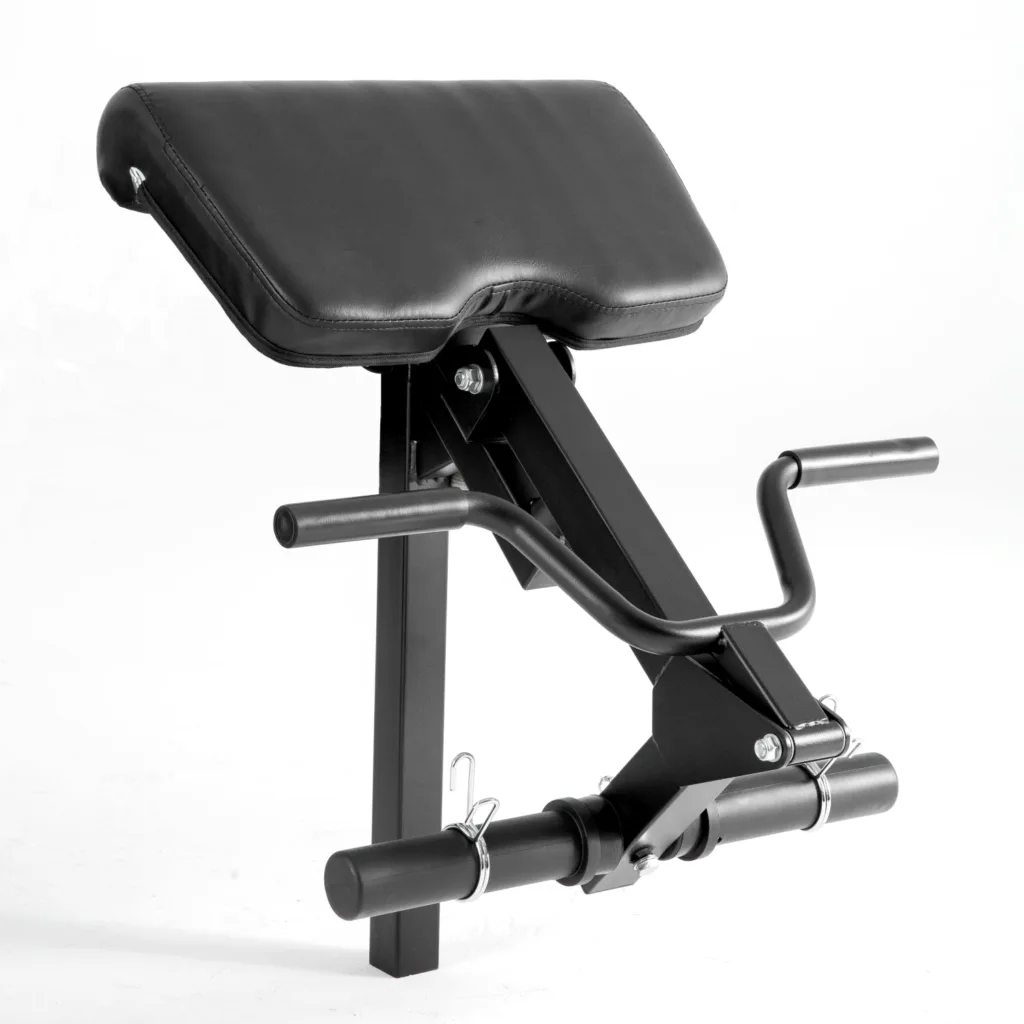 Jacked Up Fitness bench arm curl attachment
